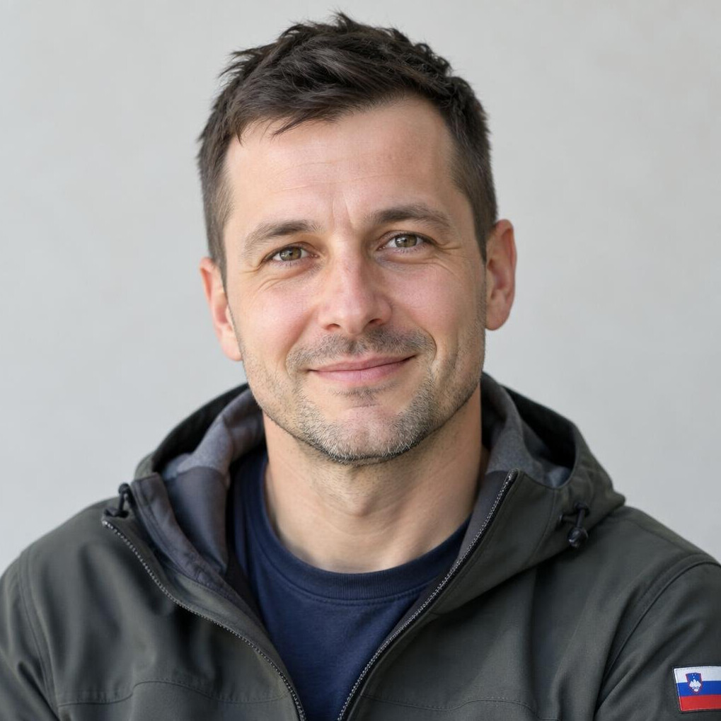 Portrait of a professional man smiling outdoors
