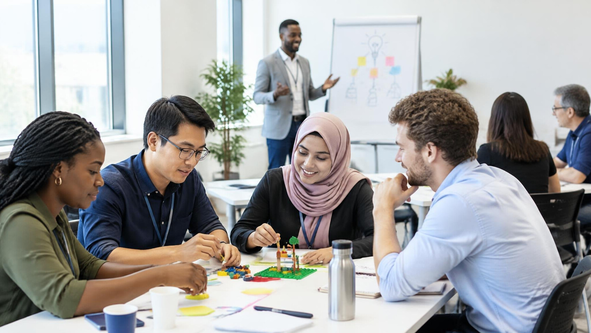 Group attending a professional training workshop